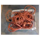 Plastic Bin w/ Electrical Cords