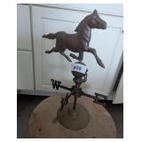 Brass/Metal Horse w/ Compass