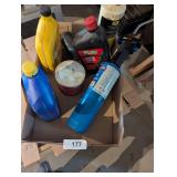 Assorted Oils & Propane Tank