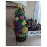 Fruit Tree Decor, Snowman Candle Holder, &