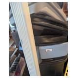 (2) Trash Cans, Extra Lids & Small Bucket w/ Other
