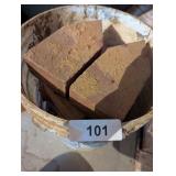 Bucket of Landscaping Bricks