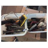 (2) Plastic Bins w/ Screwdrivers, +
