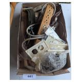 Assorted Electrical Cords, Covers, Dowels &