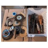 Assorted Grinder Wheels & Screwdrivers