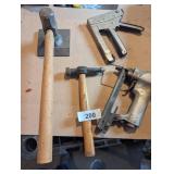 Stapler, Flat Sledgehammer & Air Tool