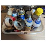 Wood Glue, Spray Paint, Tape & Cleaning Partials