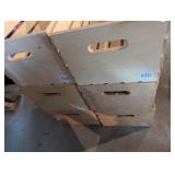 (6) Wooden Crates