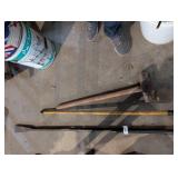 Sledgehammer, 5ft Pry Bar & Hoe