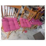 (4) Matching Bar Stools - swivel - cushions