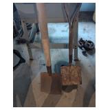 (2) Flat Shovels -**