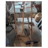Garden Rake, Leaf Rake & Push Broom