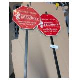 (2) Security Signs