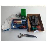 Gloves, Funnels, Matches, Channel Locks, +