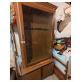 Gun Cabinet Holds Nine Guns