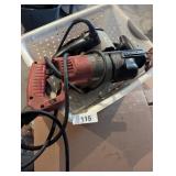Plastic Bin w/ Milwaukee Sawzall &