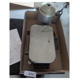 Tea Kettle [missing top], Sears Waffle Iron