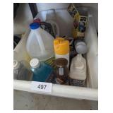 Assorted Cleaning Supplies, Window, Drano, +