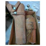 (2) Leather Gun Holders
