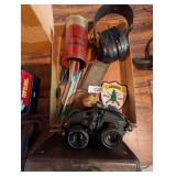 Bushnell Binoculars, Gun Cleaning Items, +