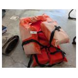 (4) Orange Life Jacket
