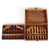 VINTAGE 1958 ANRI UNIVERSUM WOODEN CHESS SET