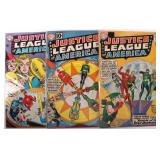 JUSTICE LEAGUE OF AMERICA SILVER AGE COMICS (3)