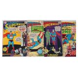 SUPERMAN #180, 181, 185, & 186 SILVER AGE COMICS