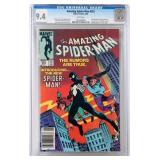 AMAZING SPIDER-MAN #252 1ST BLACK COSTUME CGC 9.4