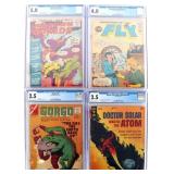 SILVER AGE INDEPENDENT COMICS GRADED LOT OF 4