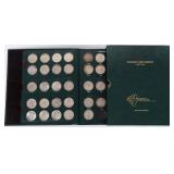 COMPLETE 90% SILVER FRANKLIN HALF DOLLAR BOOK