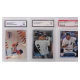 GRADED GEM MINT 10 DEREK JETER BASEBALL CARDS (3)