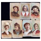 GOLD COIN CHEWING TOBACCO ACTOR CARDS LOT OF 7