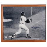 REGGIE JACKSON SIGNED 16 X 20' FRAMED PHOTOGRAPH