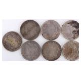 ASSORTED 90% SILVER MORGAN DOLLARS - (7)