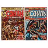 MARVEL CONAN THE BARBARIAN #23 & 24 1ST RED SONJA
