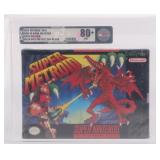 NM SUPER METROID NINTENDO SEALED BOX VGA 80+