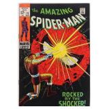 AMAZING SPIDER-MAN #72 ROCKED BY THE SHOCKER VF