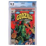 MARVEL GODZILLA #1 CGC GRADED 9.2 1ST US ONGOING