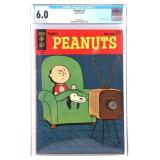 PEANUTS #1 GOLD KEY SILVER AGE COMIC CGC GRADED 6