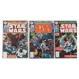 STAR WARS #1-3 MARVEL 1977 COMIC BOOKS