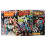JUSTICE LEAGUE OF AMERICA ISSUES #78, 100, & 101