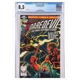 DAREDEVIL #168 1ST APP ELEKTRA CGC GRADED 8.5