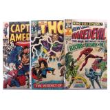 ASSORTED SILVER AGE MARVEL COMICS KEY ISSUES - (3)