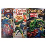 FANTASTIC FOUR #32, #65, & #70 KEY COMICS