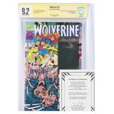 WOLVERINE #75 SIGNED LARRY HAMA CBCS 9.2