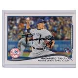 MASAHIRO TANAKA SIGNED TOPPS ROOKIE DEBUT CARD