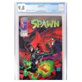 SPAWN # 1 CGC GRADED 9.8 NM+ TODD MCFARLANE IMAGE