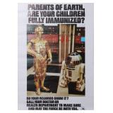 VINTAGE 1978 STAR WARS US IMMUNIZATION POSTER PSA
