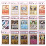 PSA 7-9 POKEMON CARDS INCL FULL ART 2021 MEW (15)